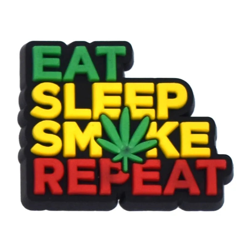 weed stickers 1 piece buckle charm/decoration/shoes