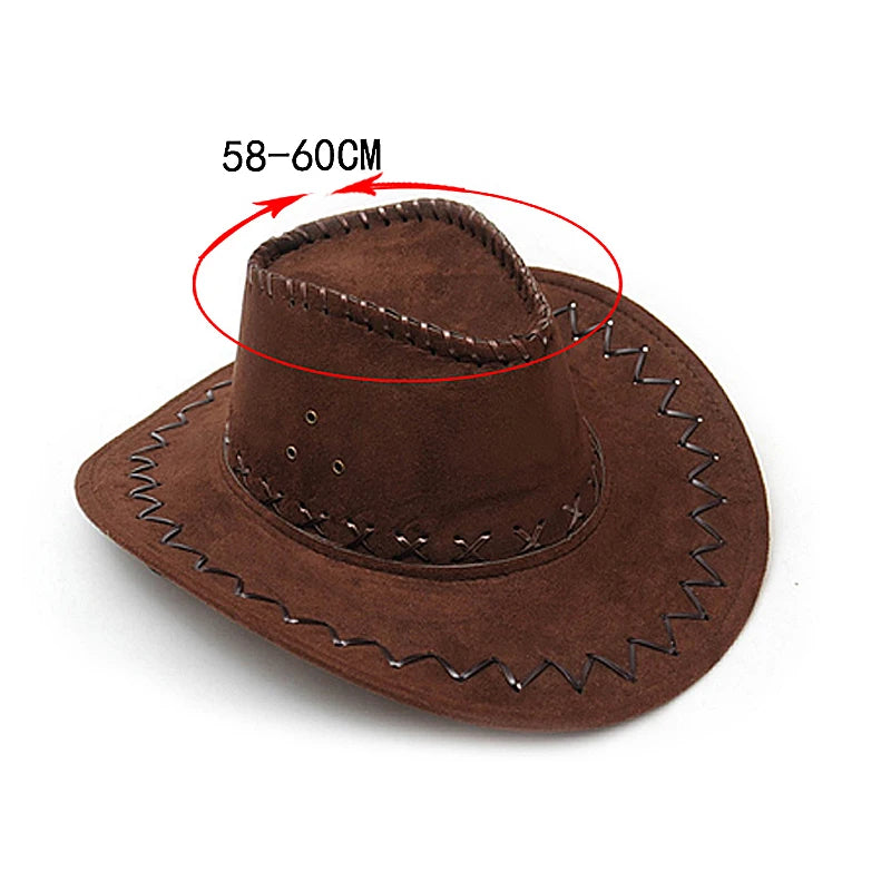 Suede Cowboy Hat for Men/Women