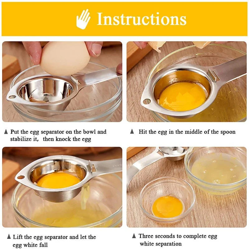 Steel egg dividing spoon (stainless)