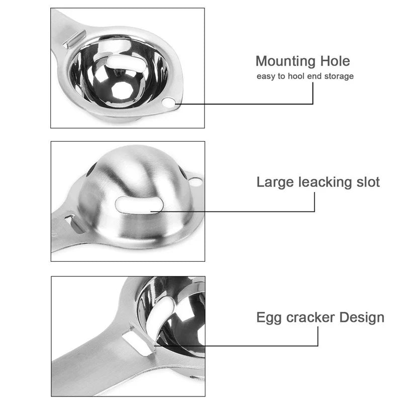 Steel egg dividing spoon (stainless)