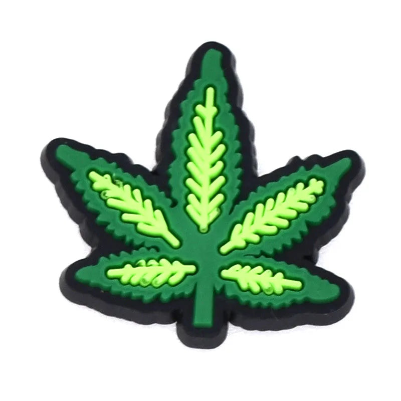 weed stickers 1 piece buckle charm/decoration/shoes