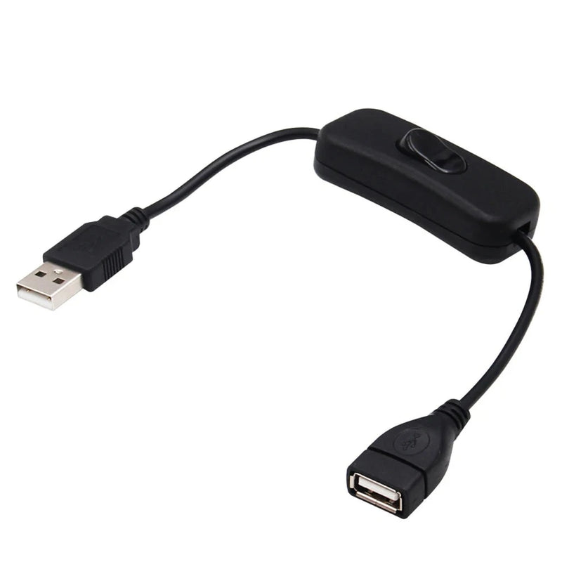 USB cable with on/off switch,