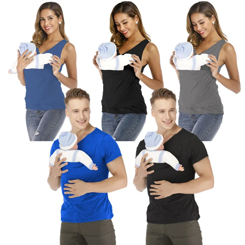 Kangaroo Pocket T-Shirt Summer Safety Baby Carrier