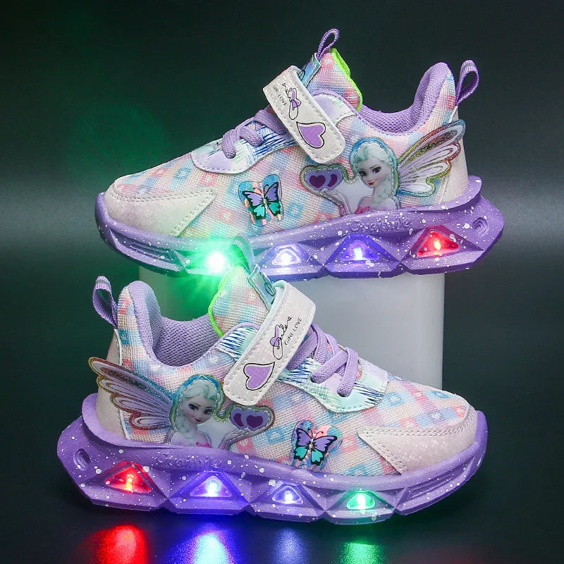 Sports Shoes with LED Light for Children