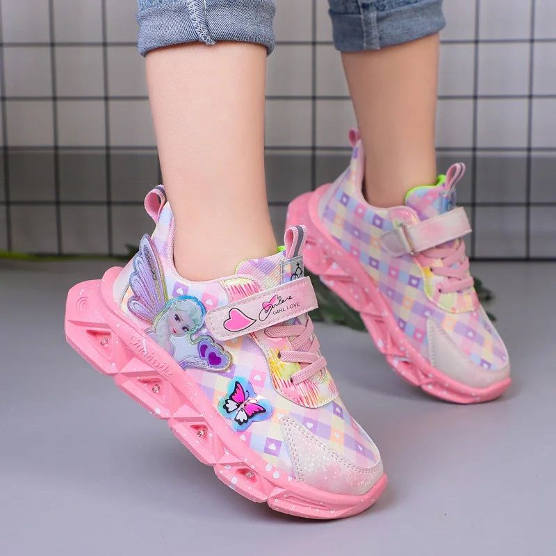 Sports Shoes with LED Light for Children